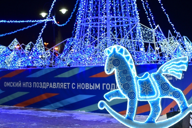 ОНПЗ стал победителем смотра-конкурса на лучшее новогоднее оформление Омска