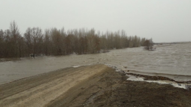 Паводком смыло дорогу в Муромцевском районе