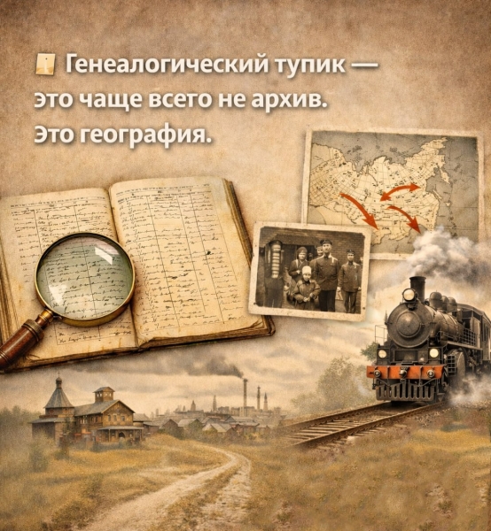 Генеалогический тупик — это чаще всего не архив. Это география