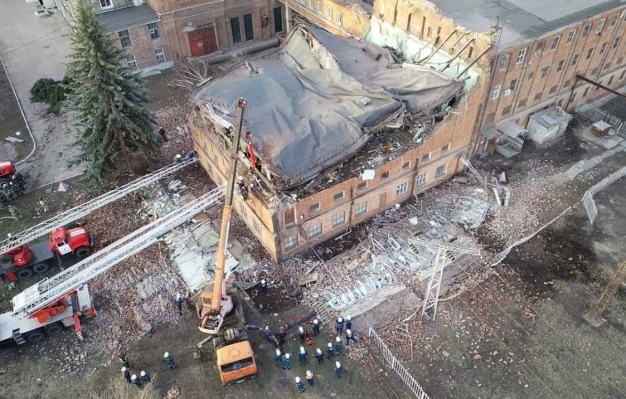 В Тамбове частично развалилось здание ТЭЦ...