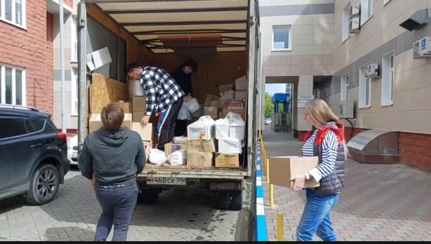 Вчера отправили гуманитарную помощь в Усть-Ишим