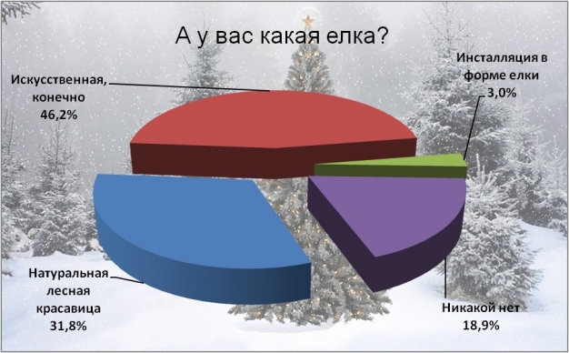 Половина читателей «ВОмске» ставят на Новый год искусственные елки