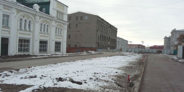 «Улицу-музей» в центре Омска вымостили плиткой