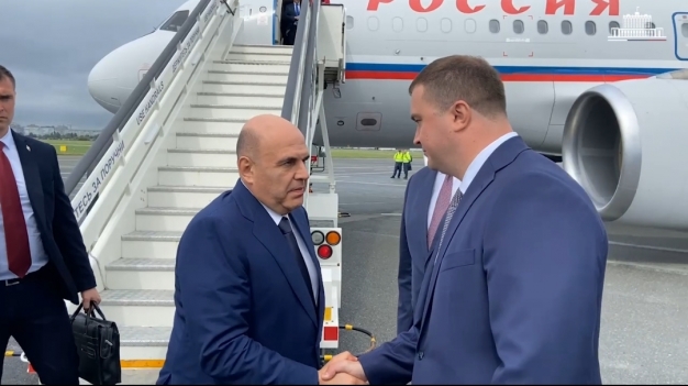 В Омск прибыл премьер-министр Михаил Мишустин