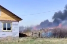 В Омской области горела еще одна деревня