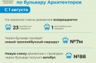 Сергей Шелест: «Городской пассажирский транспорт возвращается на бульвар Архитекторов»