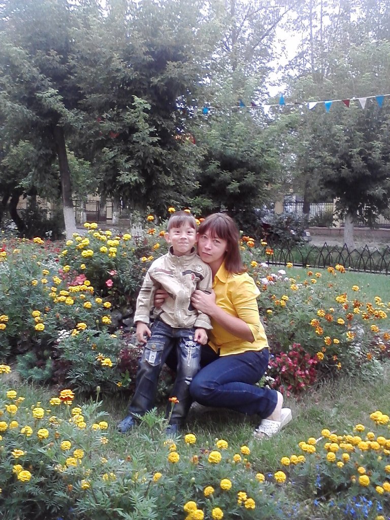 Ольга Королёва с сыном Ромкой