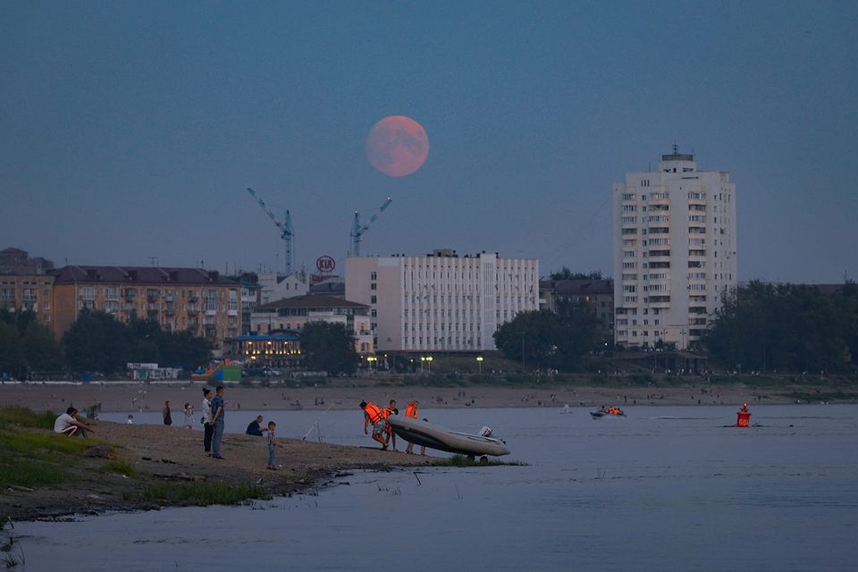 Вечер на Иртыше. Фото Андрея Кудрявцева